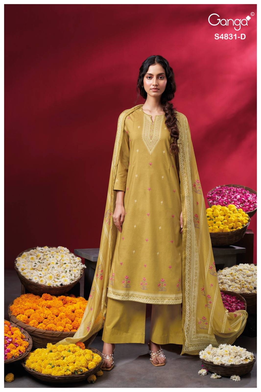 IRAMIKA 4831 By Ganga Fashion Stylish Beautiful Colourful COTTON Dresses At Wholesale Price